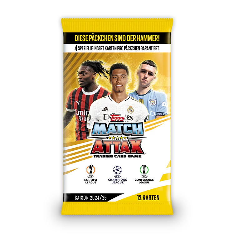 Match Attax Card Pack – UEFA Champions, Europa & Conference League